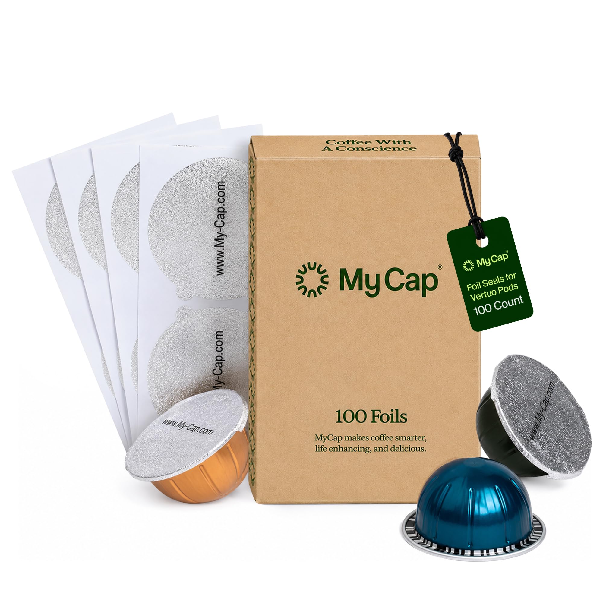 Amazon.com: My-Cap Foil Seals for Nespresso Vertuo Pods - Reusable